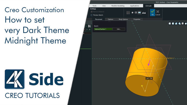 How to set Dark Mode in CREO