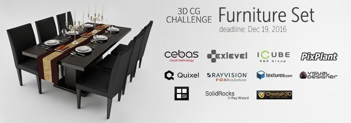 CG Furniture Set Challenge Winners announced!
