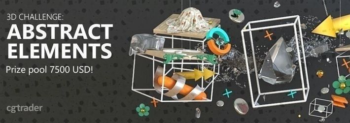 The judges have voted and here are the winners of 3D Challenge: Abstract Elements