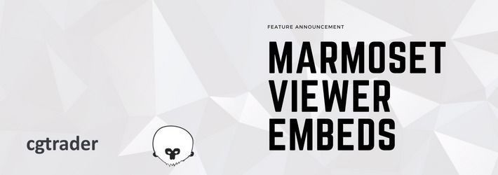 CGTrader now supports Marmoset Viewer embeds